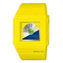 Casio Baby-G Yellow Alarm Chronograph Digital BGA-201-9E Womens Watch