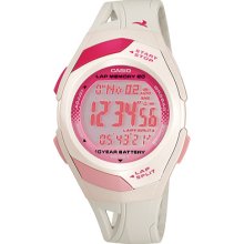 Casio Digital 60-Lap Grey Dial Women's watch #STR300-7