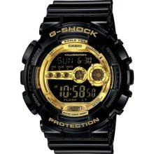 Casio G-Shock Chronograh Digital Gold Dial Men's Watch - GD100GB- ...