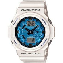 Casio G-shock Ga150mf-7a Men's Ana-digi White Resin Strap Watch -