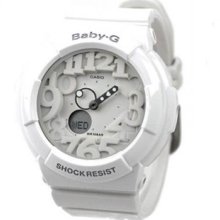 Casio Ladies Baby-G Digital-Analog White Dial Alarm BGA131-7B