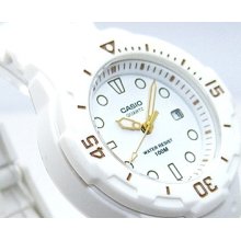 Casio Lrw-200h-7 Womens Unique White Bracelet Watch Model Gift Fast Shipping