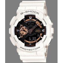 Casio Men's G-shock White Ana-digi Watch Ga110rg-7a Free Priority Ship