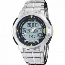 Casio Men's Thermometer Watch - Silver