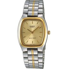 Casio Mtp1169g-9a Men's Metal Fashion Two Tone Analog Watch