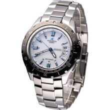 Casio Oceanus Solar Radio Titanium Watch White Ocw-p100td-7a Made In Japan