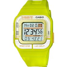 Casio SDB-100-3A SDB100 Ladies Green Dual Time Lap Memory 60 Watch