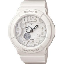 Casio White Baby-g Analog Digital Watch Bga131-7b