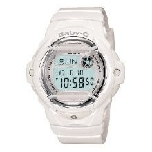 Casio Women's Baby Shock & Water Resistant Resin White Digital Sport Watch