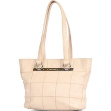 Chanel Blush Leather Small Tote