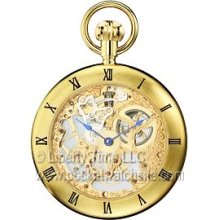 Charles-Hubert 3815 Gold Mechanical 17 Jewel Pocket Watch