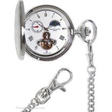 Charles-Hubert Open Heart Automatic Pocket Watch 24 Hour XWA1905