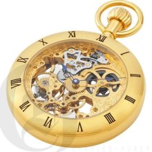 Charles-Hubert, Paris Gold-Plated Brass Mechanical Open Face Pock ... Charles-Hubert, Paris Gold-Plated Brass Mechanical Open Face Pock ...