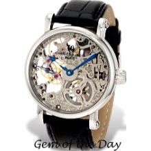 Charles Hubert Premium Collection 17 jewel Skeleton Mechanical Watch, Oversized XWA4295 Charles Hubert Premium Collection 17 jewel Skeleton Mechanical Watch, Oversized XWA4295