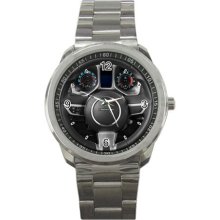 Chevrolet Camaro Steering Wheel Sport Metal Watch