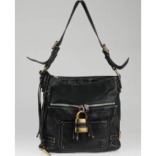Chloe Black Leather Paddington Hobo Bag