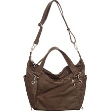 Chocolate Brown Vitalio Vera ''Ziggy'' Crossbody Bag