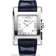 Chopard Happy Sport Ii Square Xl Blue Stainless Steel 288447-3001 B&p Ret: $9250