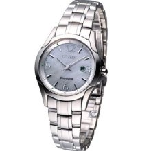 Citizen Lady Eco-drive Sapphire Pearl Dial Watch Ew1780-51a Made In Japan