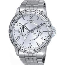 Citizen Oxy Silver Stainless Steel Watch Ag8230-56a