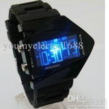 Colourful Light Led Invisible Bomber B-2 Airplane Watch Aircraft Des