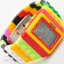 Creative Shhors Digital Watch Multifunction Candy Jelly Silicone Wat
