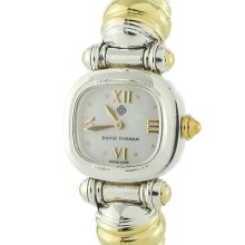 David Yurman Metro 18k Gold & Sterling Silver White Pearl Ladies Watch