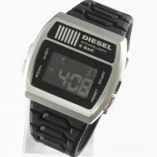Diesel Mens Cool Black Strap Watch W/ Black Digital Dial