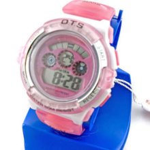 Digital Sports Ladies' Kids Date Light Watch 833 Pink