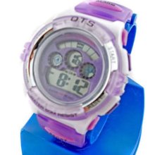 Digital Sports Ladies' Kids Date Light Watch 833 Purple