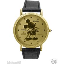 Disney Lorus Mickey Mouse Gold Silhouette Watch