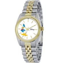 Disney Men's Donald Two-Tone Status Bracelet Watch #0803C007d101s775
