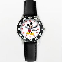 Disney Mickey Mouse Time Teacher Stainless Steel Watch - Kids