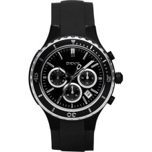 DKNY Men's NY1468 Black Rubber Quartz Watch with Black Dial