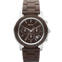 Dkny Ny8357 Brown Street Smart Plastic Bracelet One Size Watch