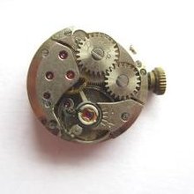 Dugena Eta 2412 Watch Movement & Dial - Runs And Keeps Time