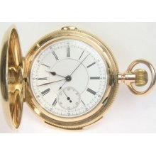E Mathey Tissot 14k Solid Gold Repeater Pocket Watch