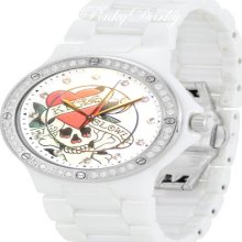 Ed Hardy Dreamer Love Kills Slowly Swarovski Crystal Designer Watch Dm-lk