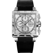 Edox Men's 01105 3 AIN Automatic Chronograph Classe Royale Watch ...