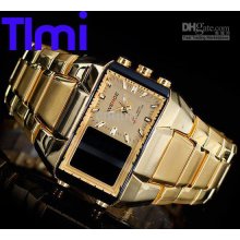 ...elegent Gold Tone Weide Digital Mens Sport Watch ...elegent Gold Tone Weide Digital Mens Sport Watch