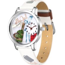 Elle Girl Women's Quartz Watch With White Dial Analogue Display And White Plastic Or Pu Strap Gw40011p03x