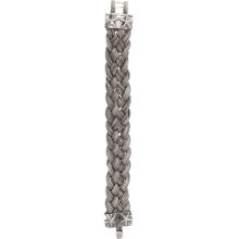 emanuele bicocchi stars & studs woven silver bracelet