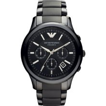 Emporio Armani Men's Ceramica AR1452 Black Ceramic Quartz Watch w ...