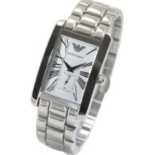 Emporio Armani Mens Silver Sub Dial Watch Ar0145