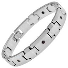Enhanced Black Diamond Bracelet in Tungsten Men's 1/4 CT. T.W.