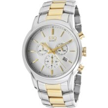 ESQ by Movado Watches Men's Chronograph White Dial Two Tone Stainless