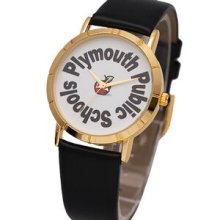Essential Ladies Watch w/ Polished Alloy Case and Smooth Leather Band Promotional