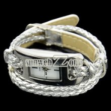 Fashion Retro Ladies Quartz Sennit Bracelet Charm Wrist Watch 5 Colors S0bz