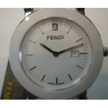 Fendi Swiss Women's Watch Quartz All White Ceramic Sapphire Original Edition