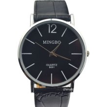 Fine Male Boys Men Gentlema Gift Black Colors Quartz Wristwatch Mb9m